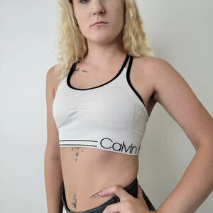 Calvin Klein Performance Tri-Blend Low Impact Sports Bra
